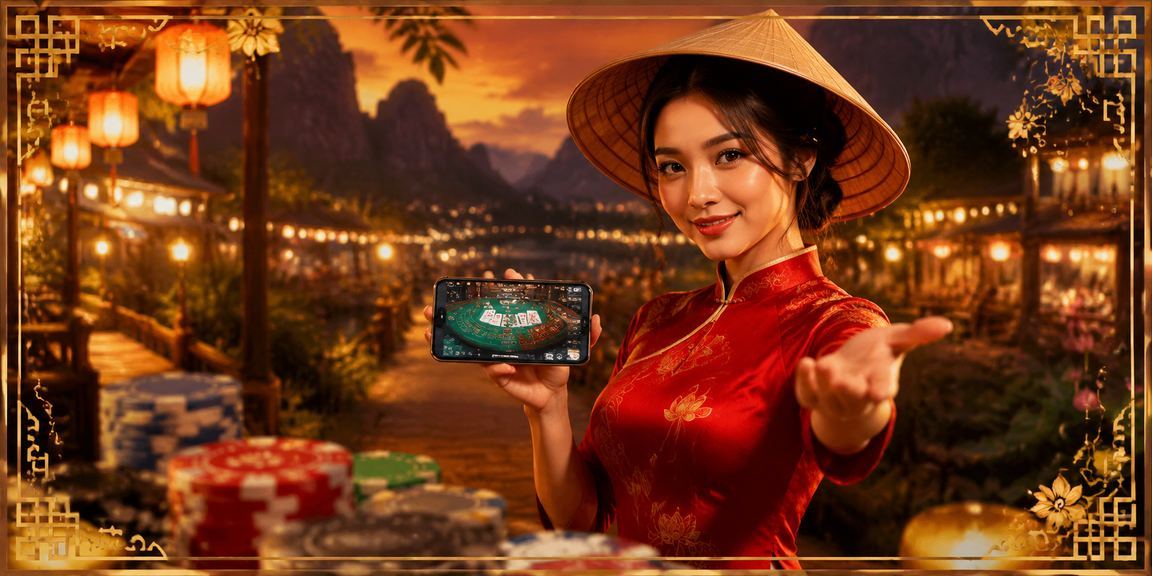 Người dùng tại chợ đêm Ninh Bình tra cứu thông tin trợ giúp cá cược trên điện thoại